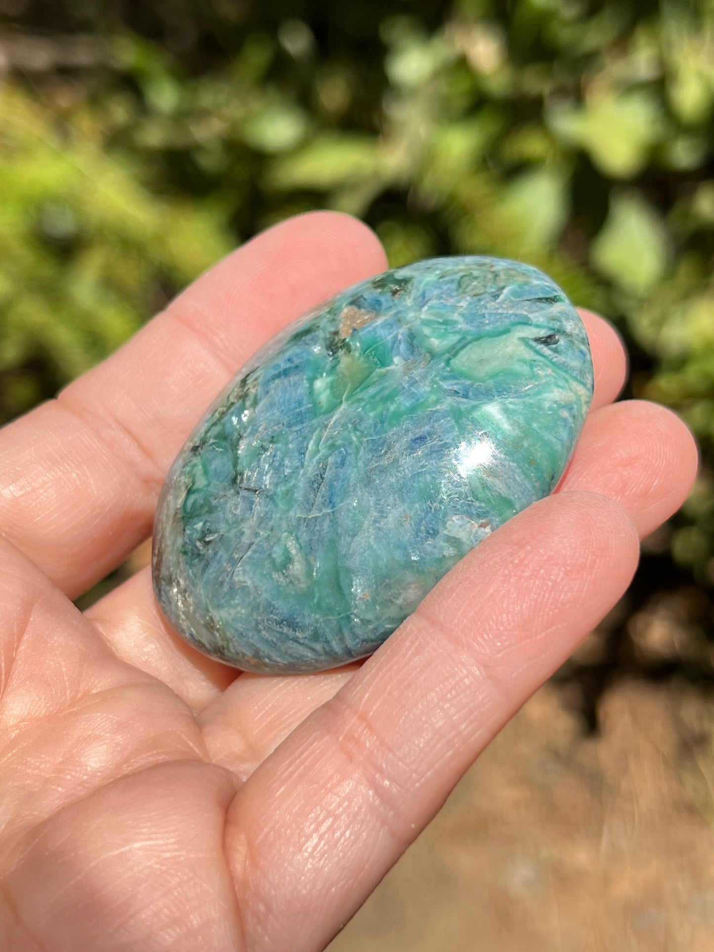 Apatite Palm Stone