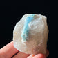 Beryl var. Aquamarine in Smoky Quartz