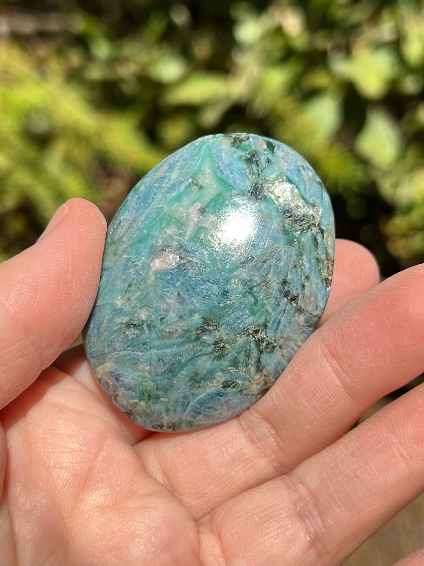 Apatite Palm Stone