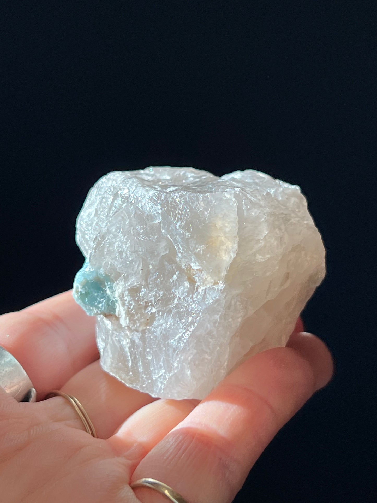 Beryl var. Aquamarine in Smoky Quartz