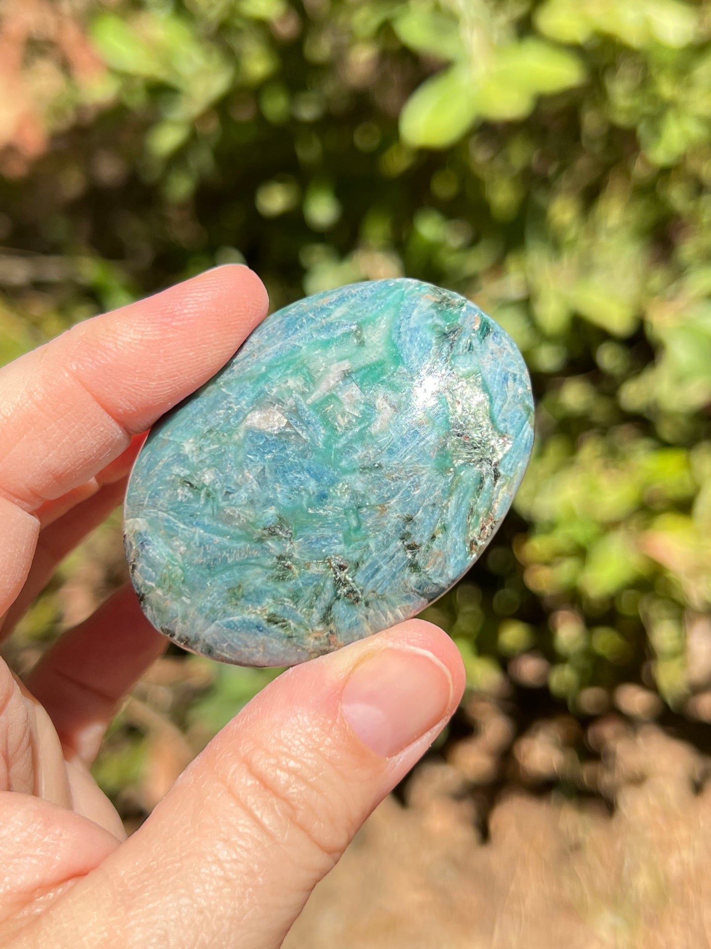 Apatite Palm Stone