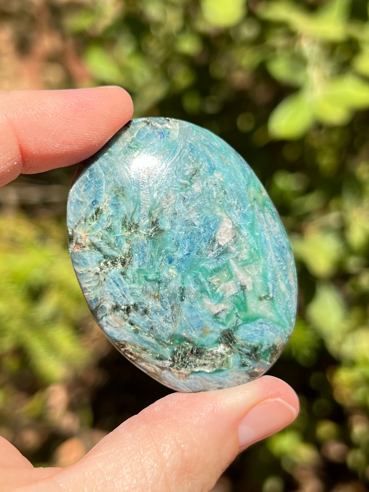 Apatite Palm Stone